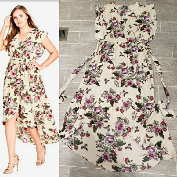 City ChicLolita Floral Wrap Maxi Dress - Picture 3 of 11